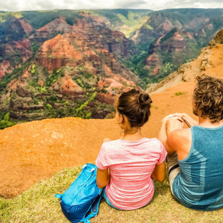 waimea canyon hiking visitors kauai product image